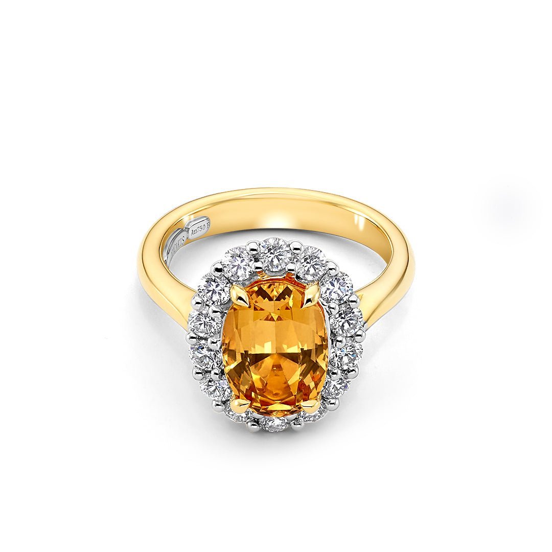 Imperial Topaz & Diamond Ring - Dracakis Jewellers Imperial Topaz & Diamond Ring - Dracakis Jewellers