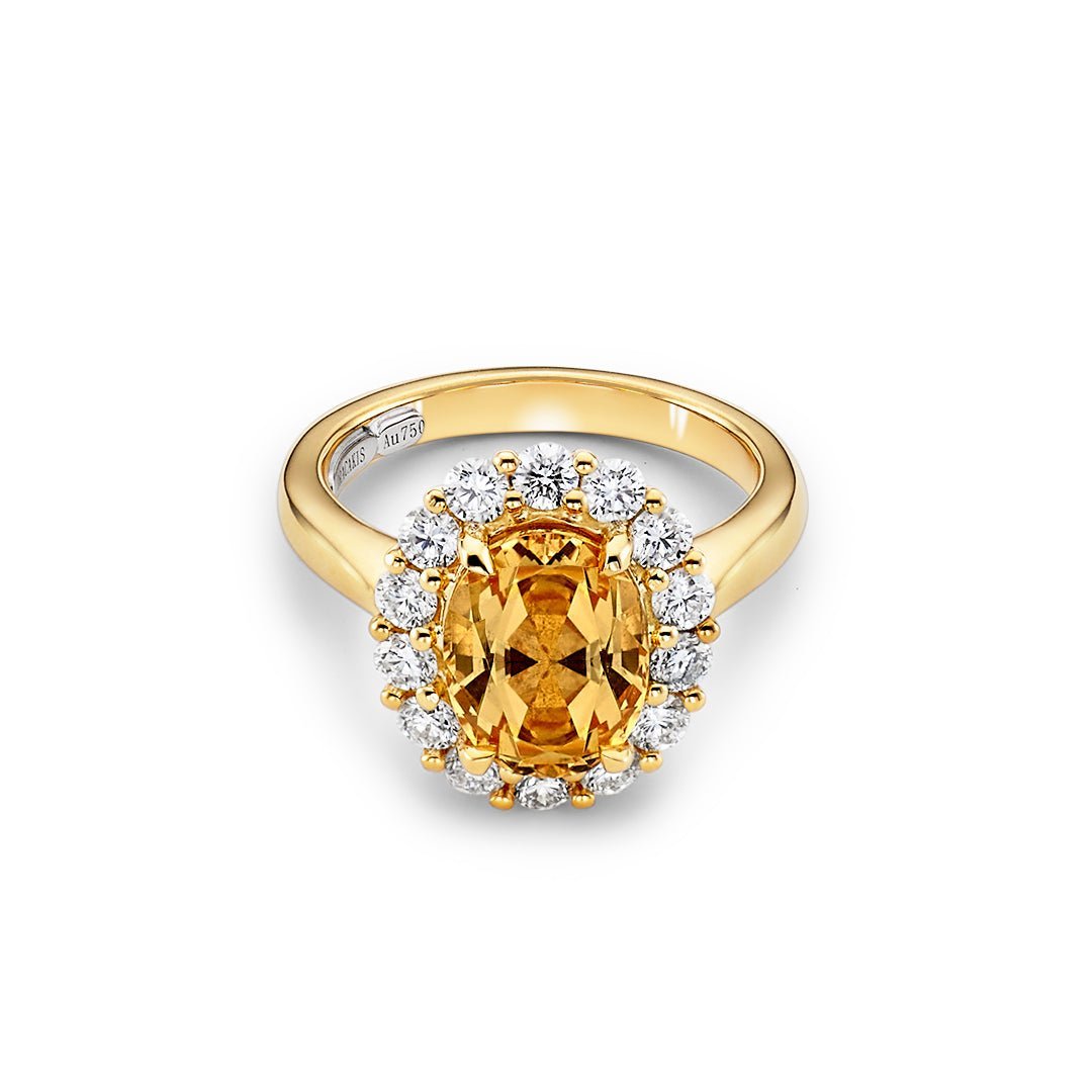 Imperial Topaz & Diamond Ring - Dracakis Jewellers Imperial Topaz & Diamond Ring - Dracakis Jewellers