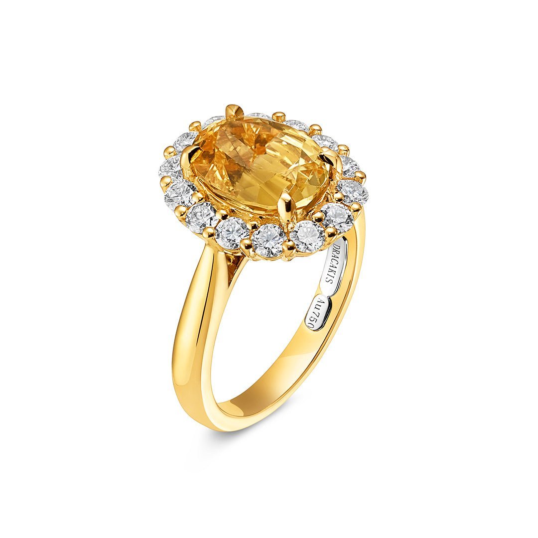 Imperial Topaz & Diamond Ring - Dracakis Jewellers Imperial Topaz & Diamond Ring - Dracakis Jewellers