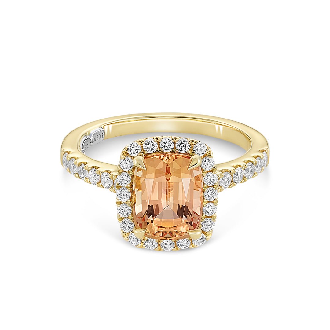 Imperial Topaz & Diamond Ring - Dracakis Jewellers Imperial Topaz & Diamond Ring - Dracakis Jewellers