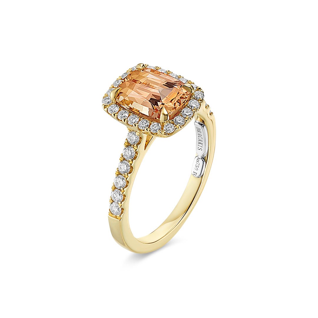 Imperial Topaz & Diamond Ring - Dracakis Jewellers Imperial Topaz & Diamond Ring - Dracakis Jewellers