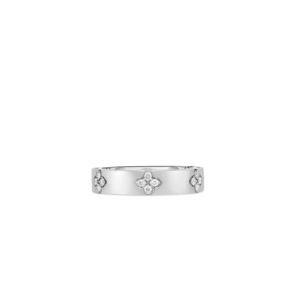 Love in Verona White Gold Ring with Diamonds - 4.50mm - Dracakis Jewellers Love in Verona White Gold Ring with Diamonds - 4.50mm - Dracakis Jewellers