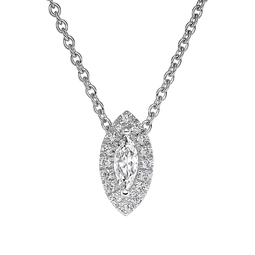 Marquise Cut Diamond Pendant - Dracakis Jewellers Marquise Cut Diamond Pendant - Dracakis Jewellers