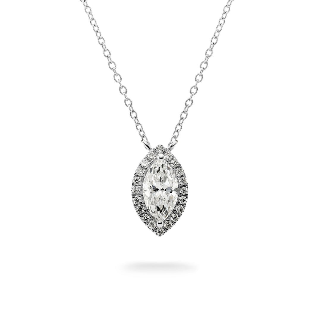 Marquise Cut Diamond Pendant - Dracakis Jewellers Marquise Cut Diamond Pendant - Dracakis Jewellers