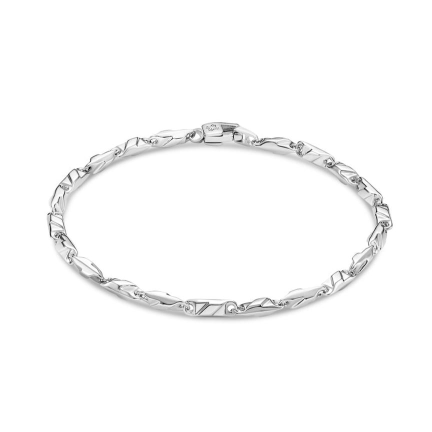 White Gold Bracelet (21cm) - Dracakis Jewellers White Gold Bracelet (21cm) - Dracakis Jewellers