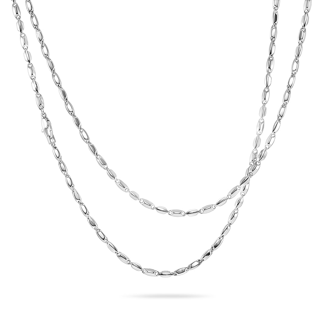 White Gold Necklace (50cm) - Dracakis Jewellers White Gold Necklace (50cm) - Dracakis Jewellers
