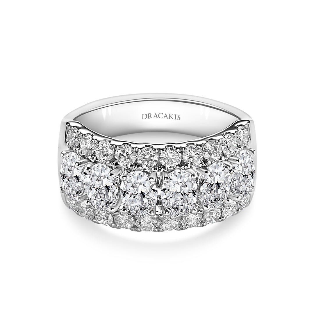 Oval & Brilliant Cut Diamond Ring - Dracakis Jewellers Oval & Brilliant Cut Diamond Ring - Dracakis Jewellers