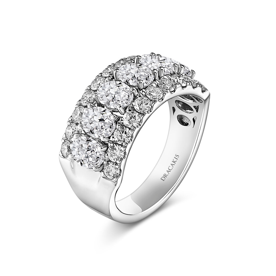 Oval & Brilliant Cut Diamond Ring - Dracakis Jewellers Oval & Brilliant Cut Diamond Ring - Dracakis Jewellers