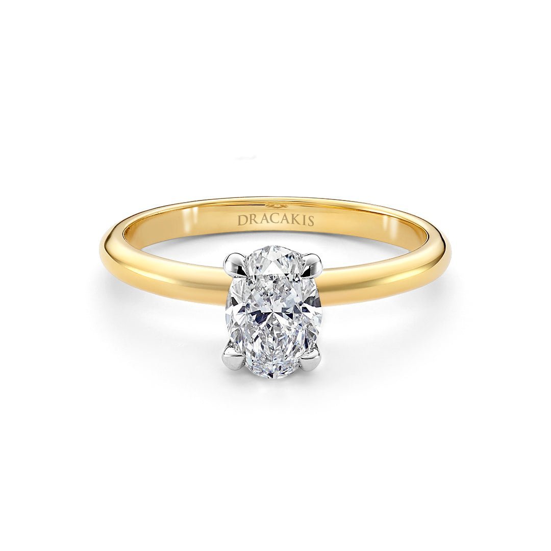 Oval Cut Diamond Solitaire Engagement Ring - Dracakis Jewellers Oval Cut Diamond Solitaire Engagement Ring - Dracakis Jewellers