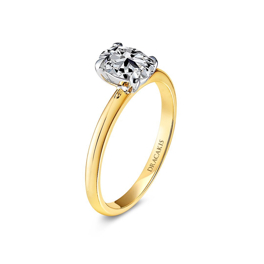 Oval Cut Diamond Solitaire Engagement Ring - Dracakis Jewellers Oval Cut Diamond Solitaire Engagement Ring - Dracakis Jewellers
