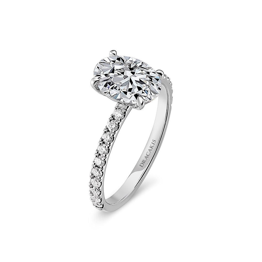 Oval Cut Diamond Engagement Ring - Dracakis Jewellers