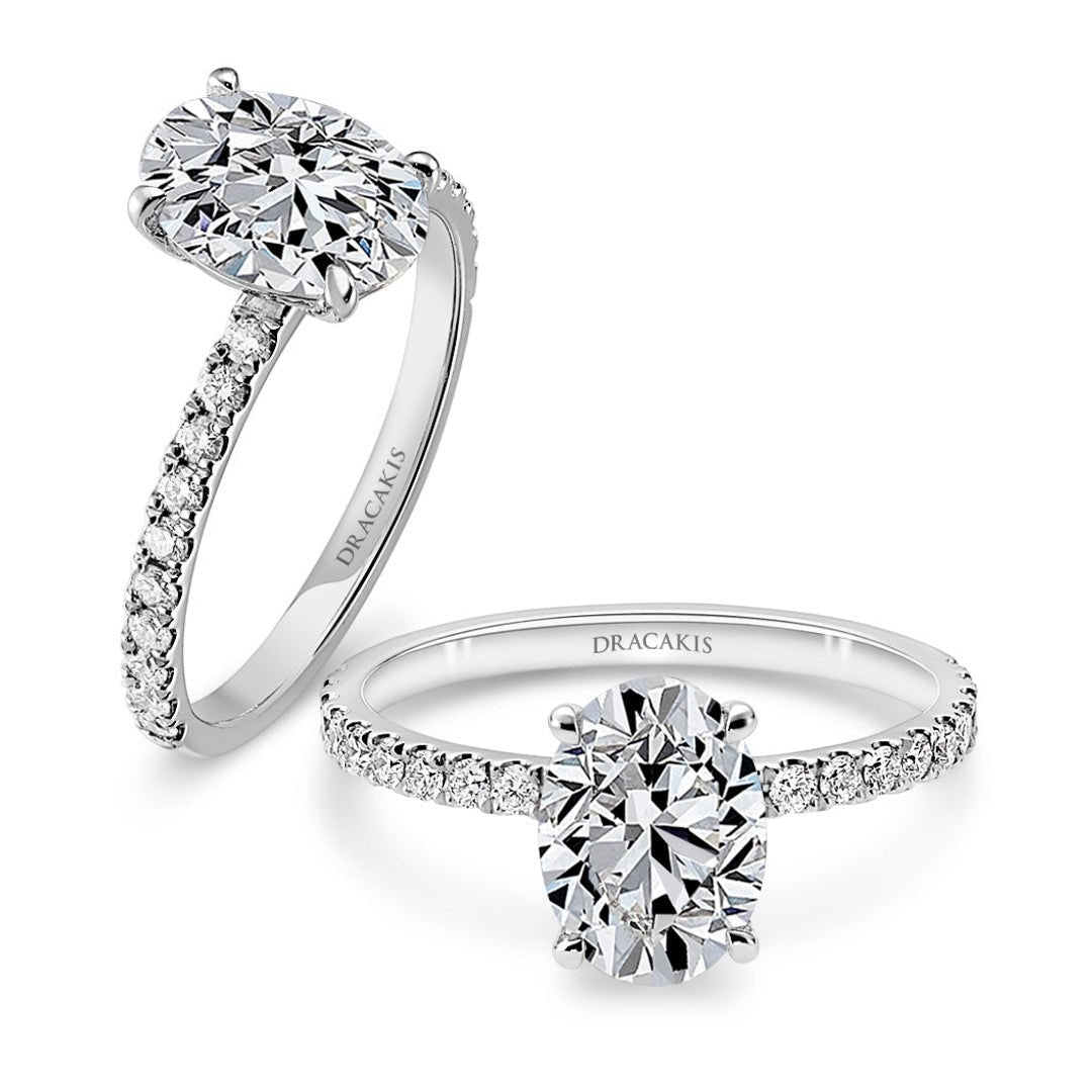 Oval Cut Diamond Engagement Ring - Dracakis Jewellers Oval Cut Diamond Engagement Ring - Dracakis Jewellers