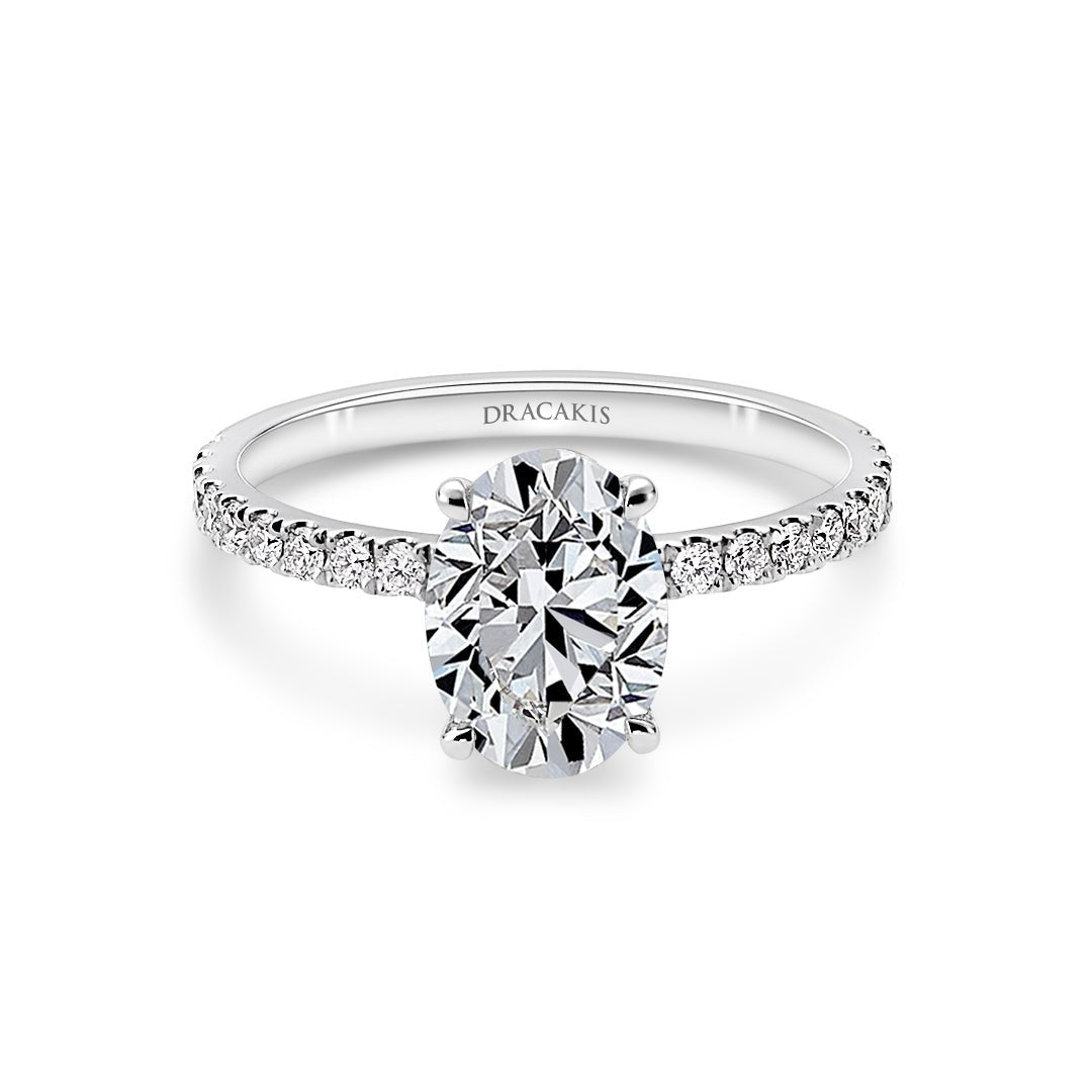 Oval Cut Diamond Engagement Ring - Dracakis Jewellers Oval Cut Diamond Engagement Ring - Dracakis Jewellers