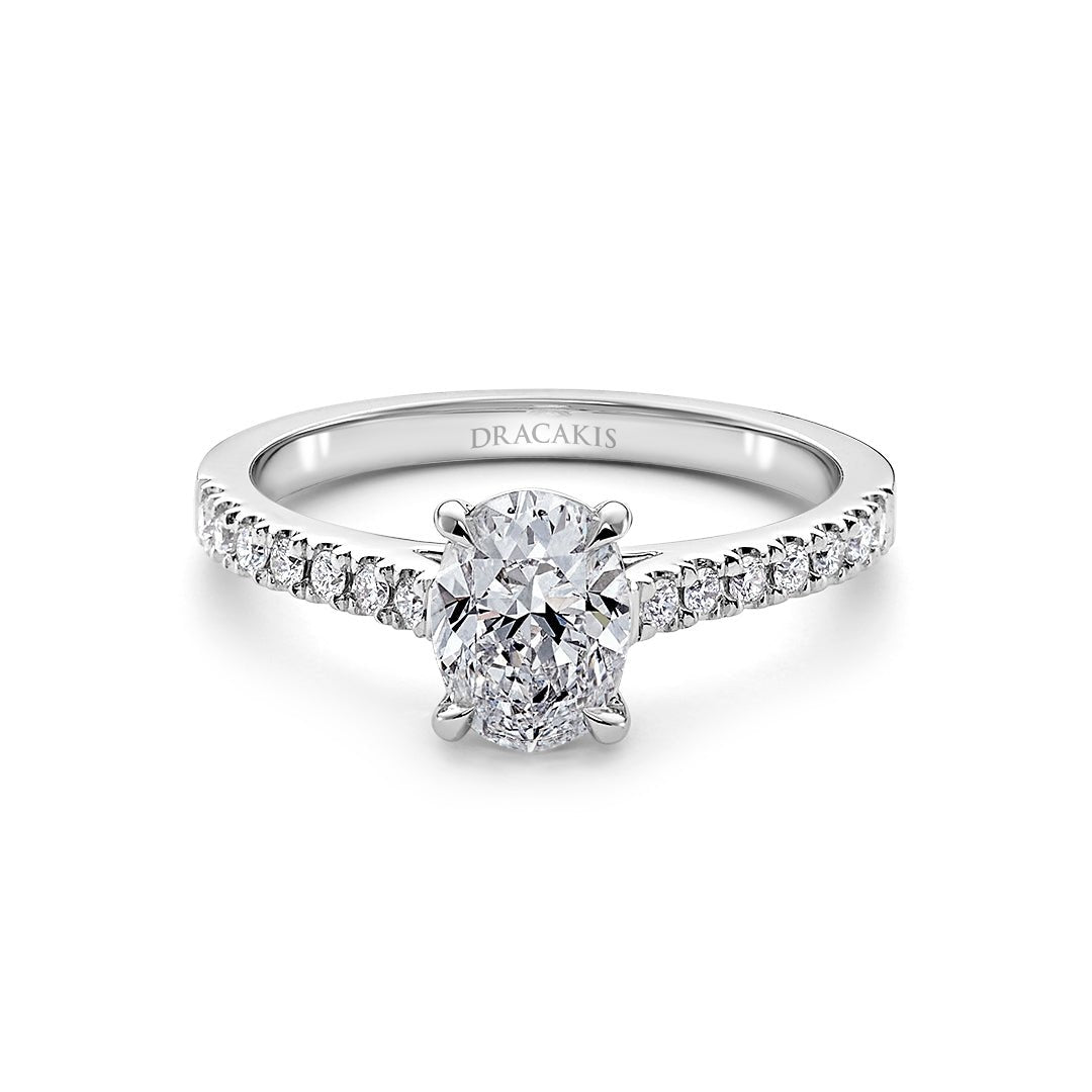 Oval Cut Diamond Engagement Ring - Dracakis Jewellers Oval Cut Diamond Engagement Ring - Dracakis Jewellers
