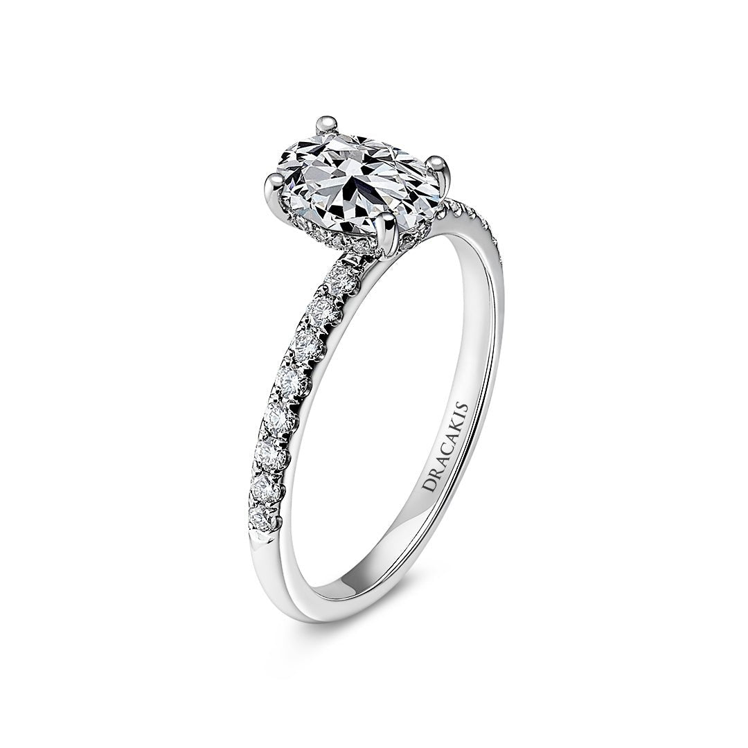 Oval Cut Diamond Engagement Ring - Dracakis Jewellers Oval Cut Diamond Engagement Ring - Dracakis Jewellers