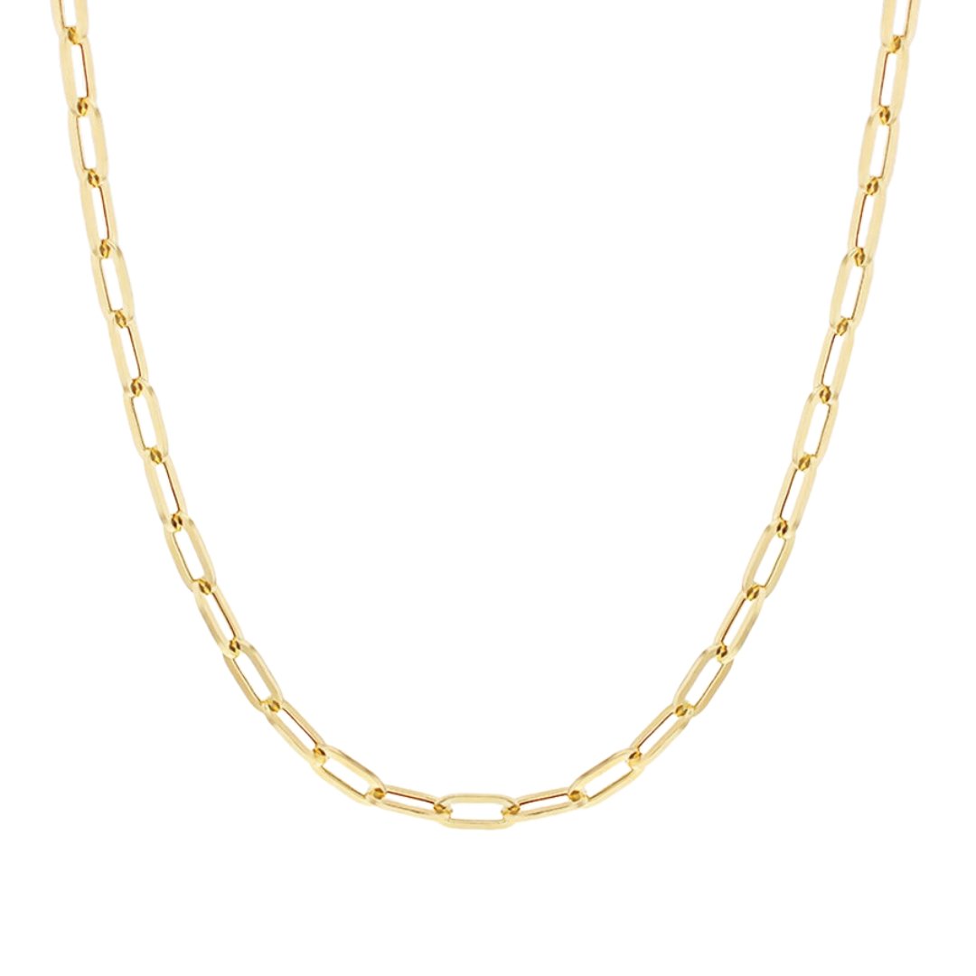 Paperclip Link Gold Necklace - Dracakis Jewellers Paperclip Link Gold Necklace - Dracakis Jewellers