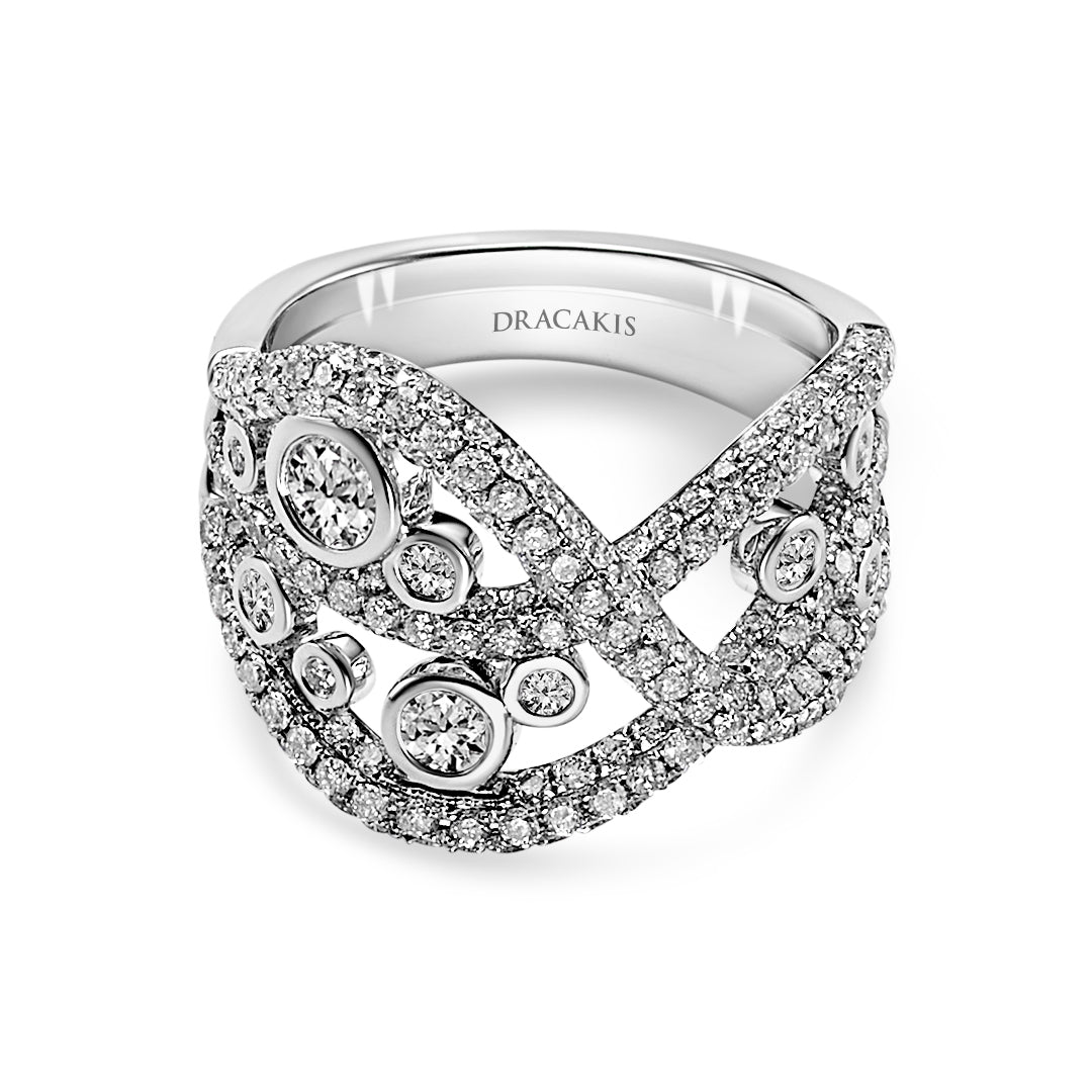 Pave Diamond Cocktail Ring - Dracakis Jewellers Pave Diamond Cocktail Ring - Dracakis Jewellers