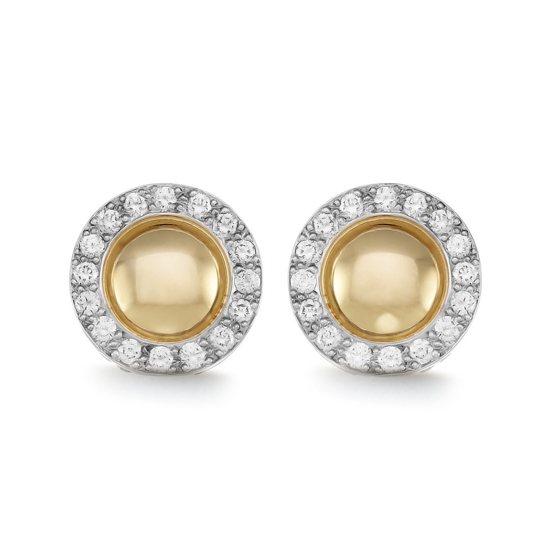 Pave Diamond Stud Earrings - Dracakis Jewellers Pave Diamond Stud Earrings - Dracakis Jewellers
