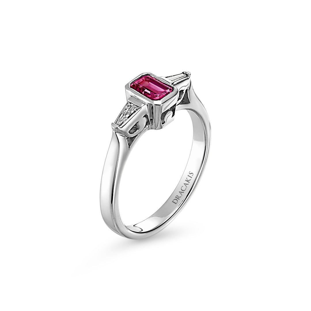 Pink Spinel & Diamond Ring - Dracakis Jewellers Pink Spinel & Diamond Ring - Dracakis Jewellers
