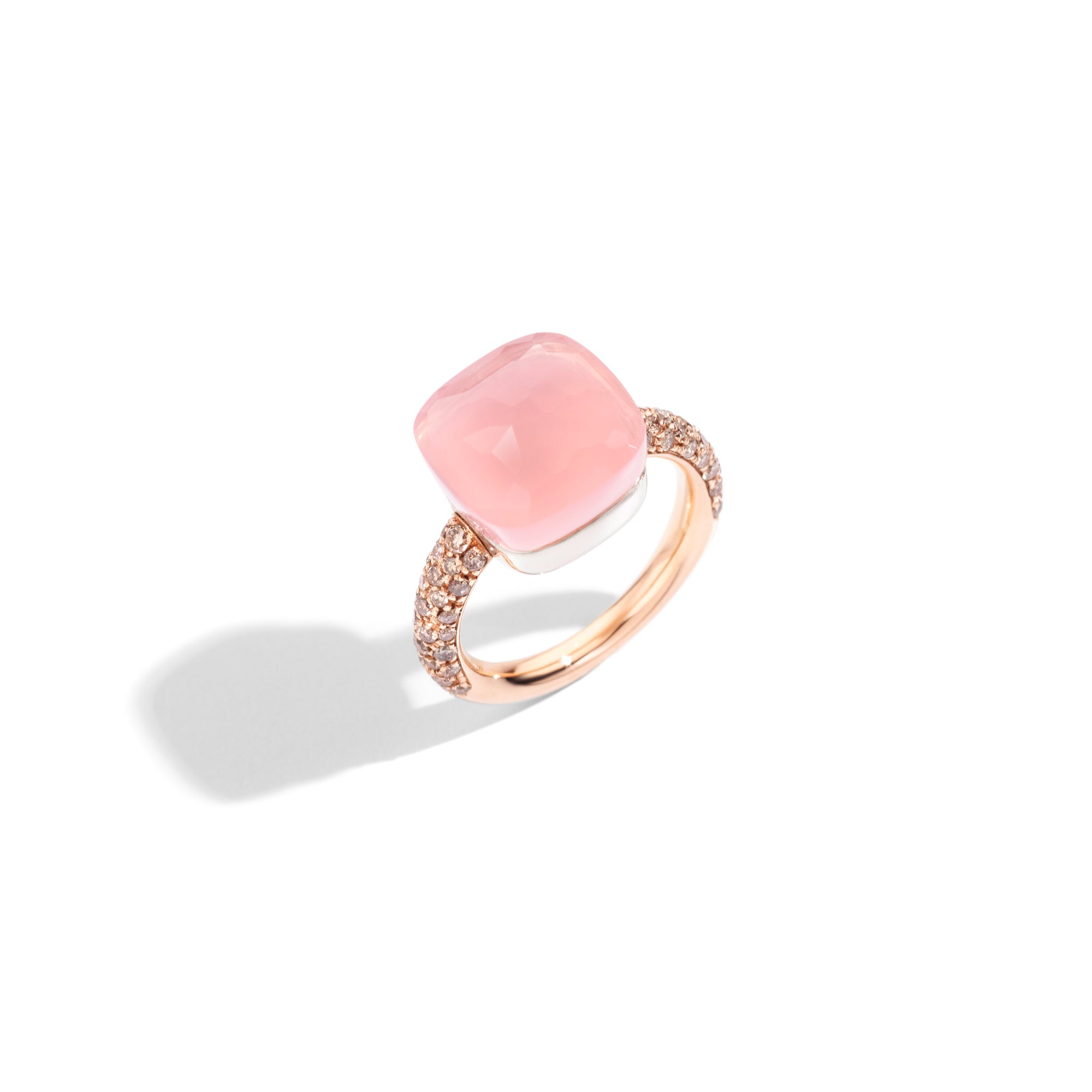 Nudo Pink Ring with Champagne Diamonds - Dracakis Jewellers Nudo Pink Ring with Champagne Diamonds - Dracakis Jewellers