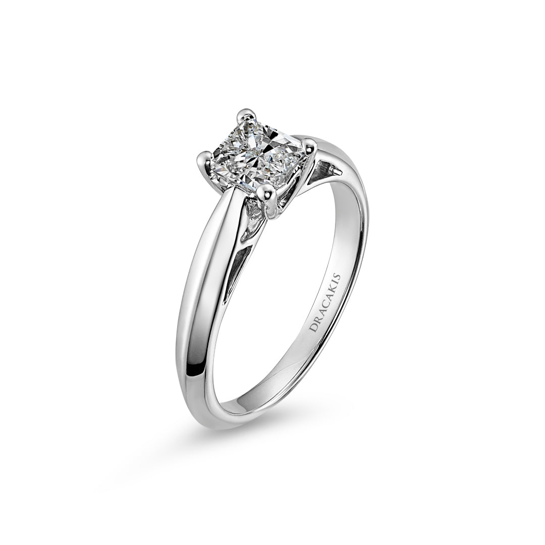 Princess Cut Diamond Solitaire Engagement Ring - Dracakis Jewellers Princess Cut Diamond Solitaire Engagement Ring - Dracakis Jewellers