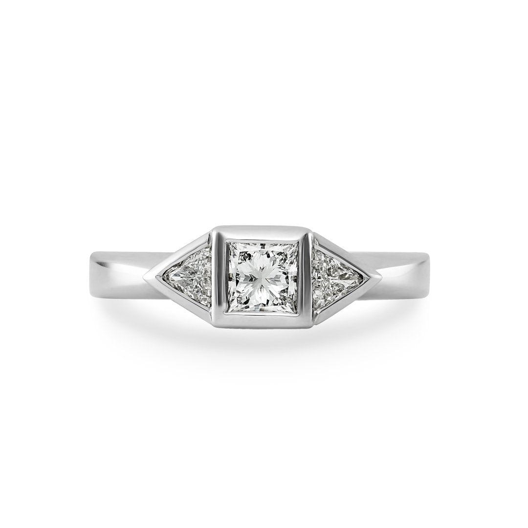 Princess Cut Diamond Engagement Ring - Dracakis Jewellers Princess Cut Diamond Engagement Ring - Dracakis Jewellers