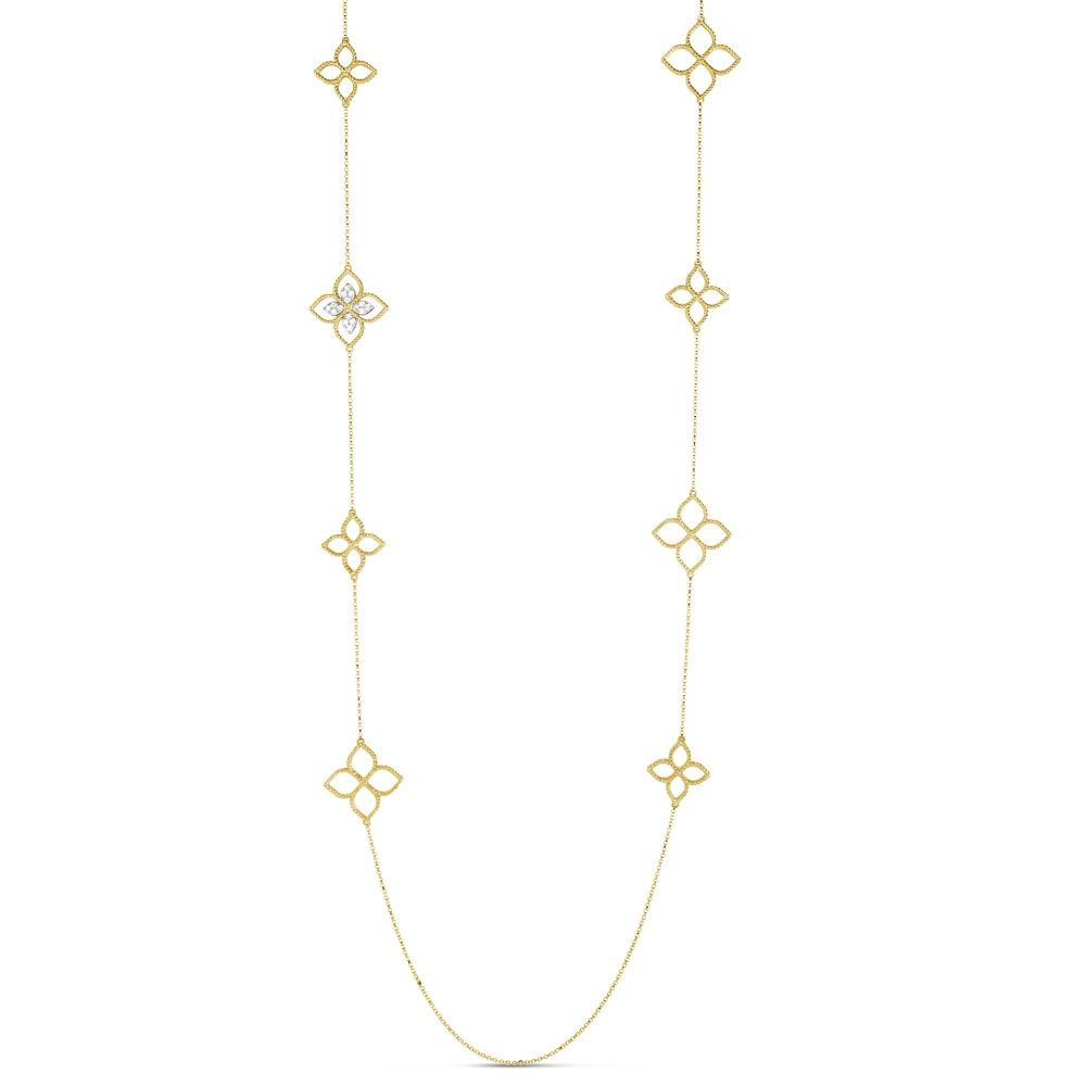 Princess Flower Diamond Necklace - Dracakis Jewellers Princess Flower Diamond Necklace - Dracakis Jewellers