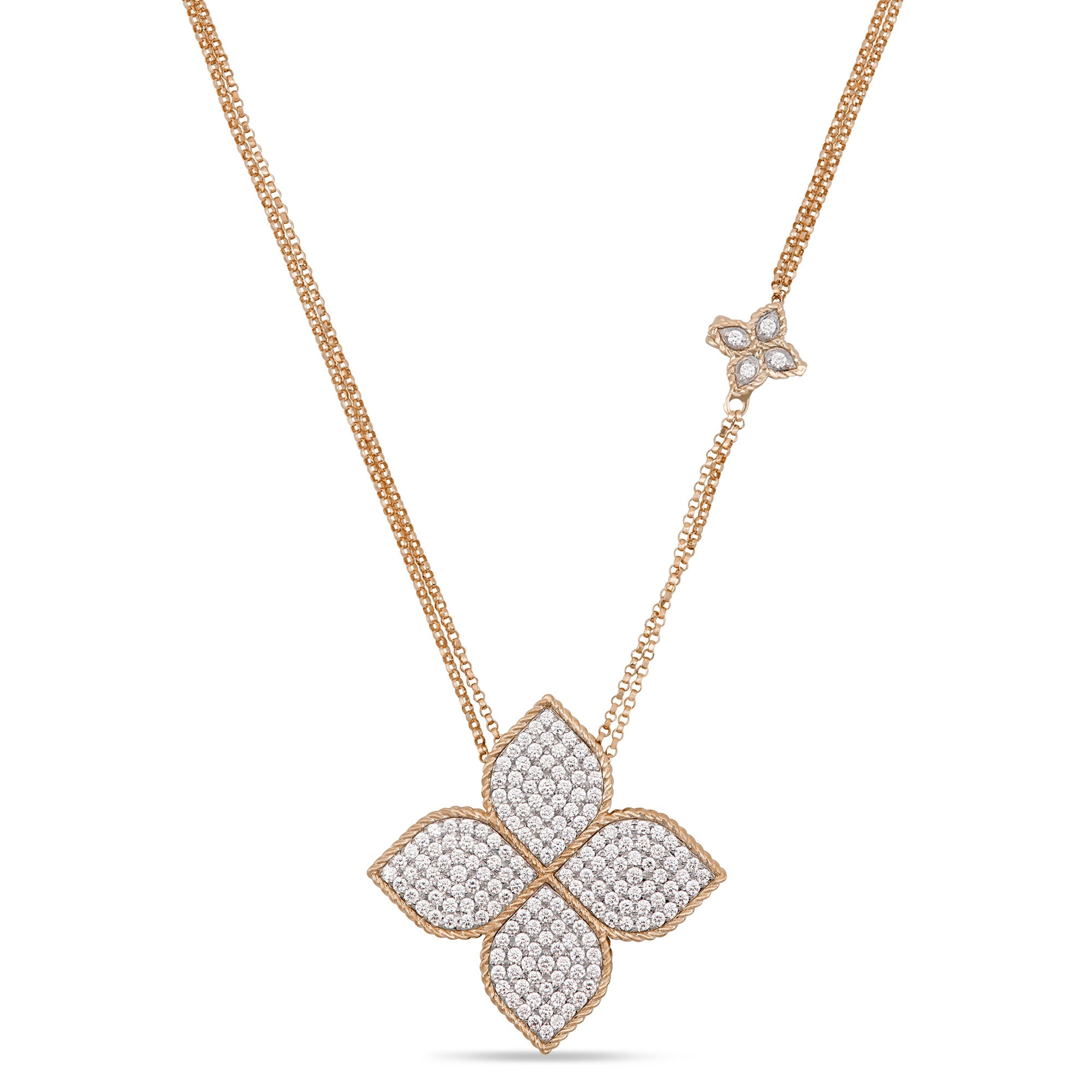 Princess Flower Pendant with Diamonds - Dracakis Jewellers Princess Flower Pendant with Diamonds - Dracakis Jewellers