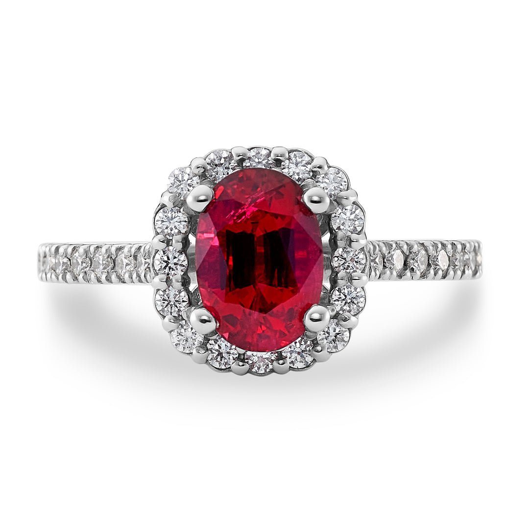 Red Spinel & Diamond Ring - Dracakis Jewellers Red Spinel & Diamond Ring - Dracakis Jewellers