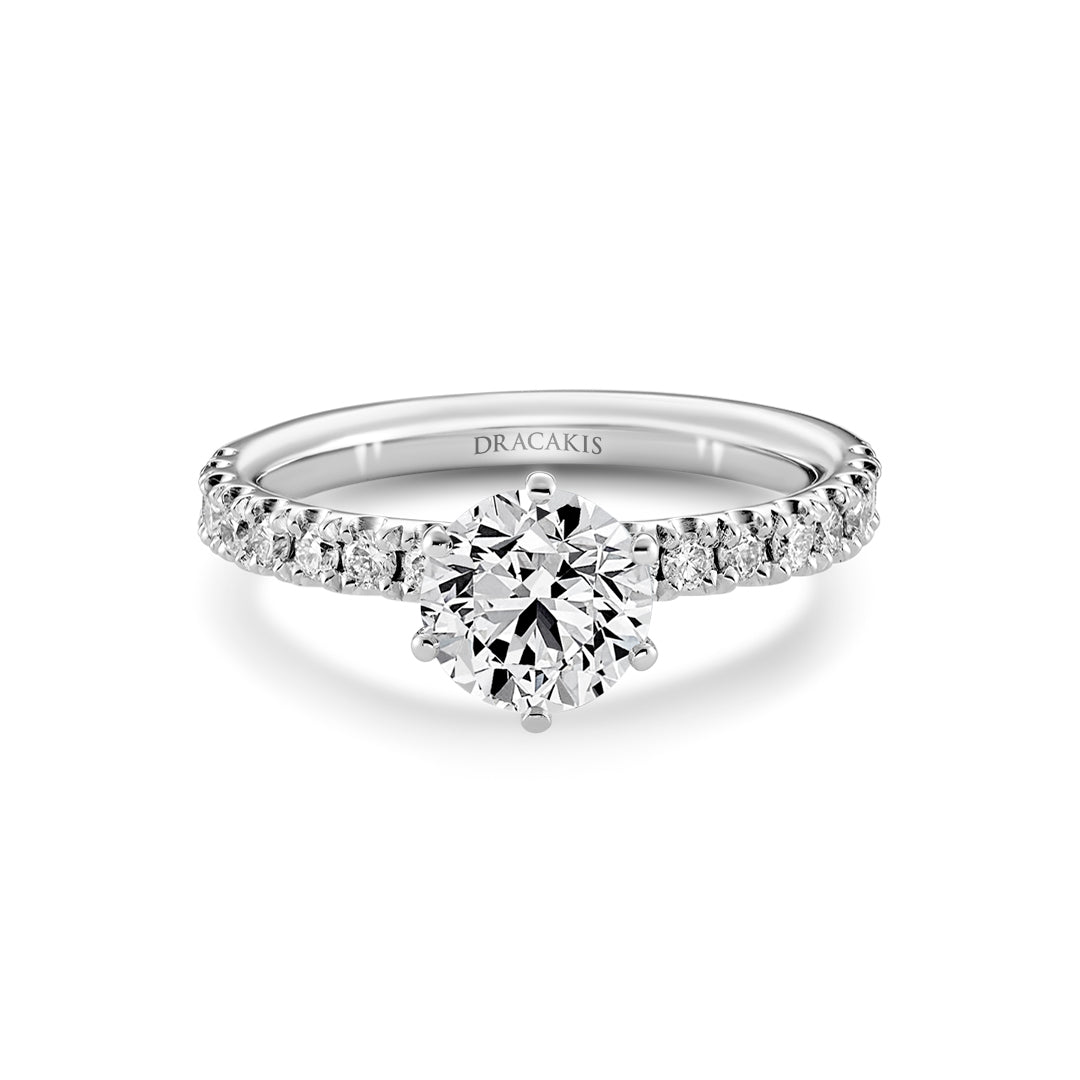 Brilliant Cut Diamond Engagement Ring - Dracakis Jewellers Brilliant Cut Diamond Engagement Ring - Dracakis Jewellers