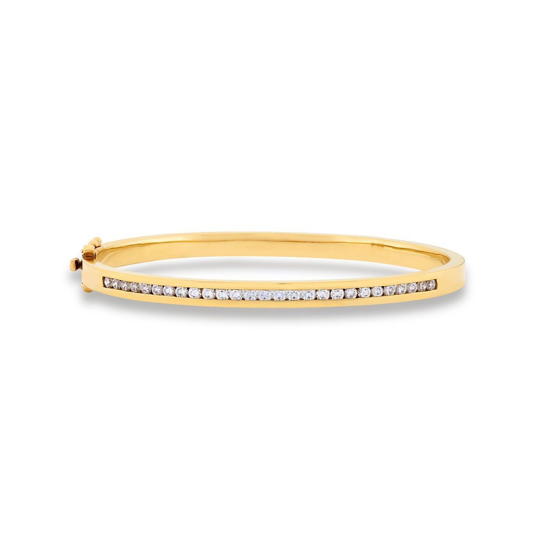 Brilliant Cut Diamond Bangle - Dracakis Jewellers Brilliant Cut Diamond Bangle - Dracakis Jewellers