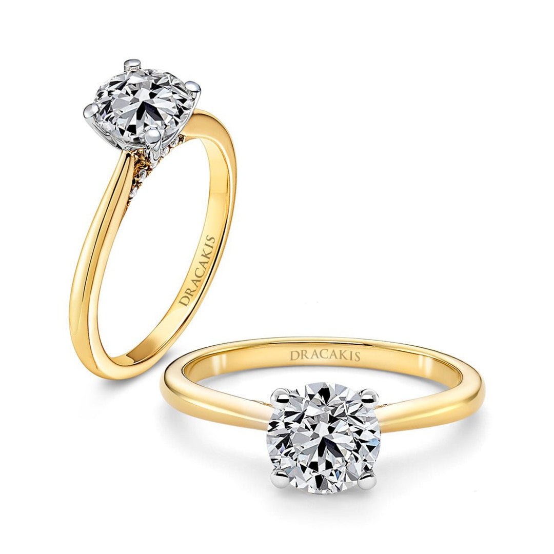 Brilliant Cut Diamond Engagement Ring - Dracakis Jewellers Brilliant Cut Diamond Engagement Ring - Dracakis Jewellers