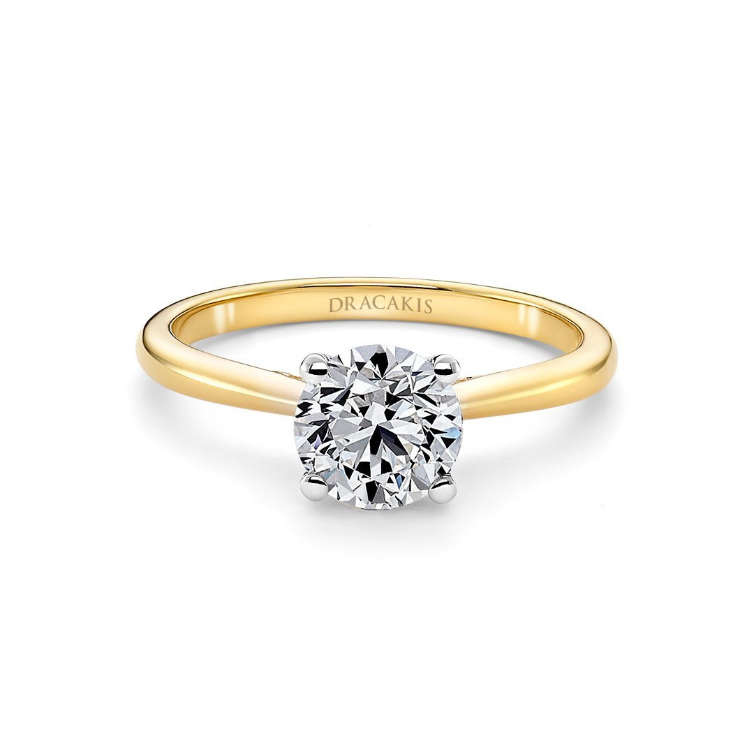 Brilliant Cut Diamond Engagement Ring - Dracakis Jewellers Brilliant Cut Diamond Engagement Ring - Dracakis Jewellers