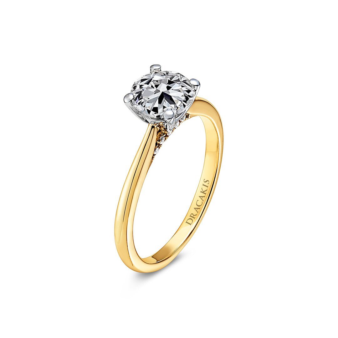 Brilliant Cut Diamond Engagement Ring - Dracakis Jewellers Brilliant Cut Diamond Engagement Ring - Dracakis Jewellers