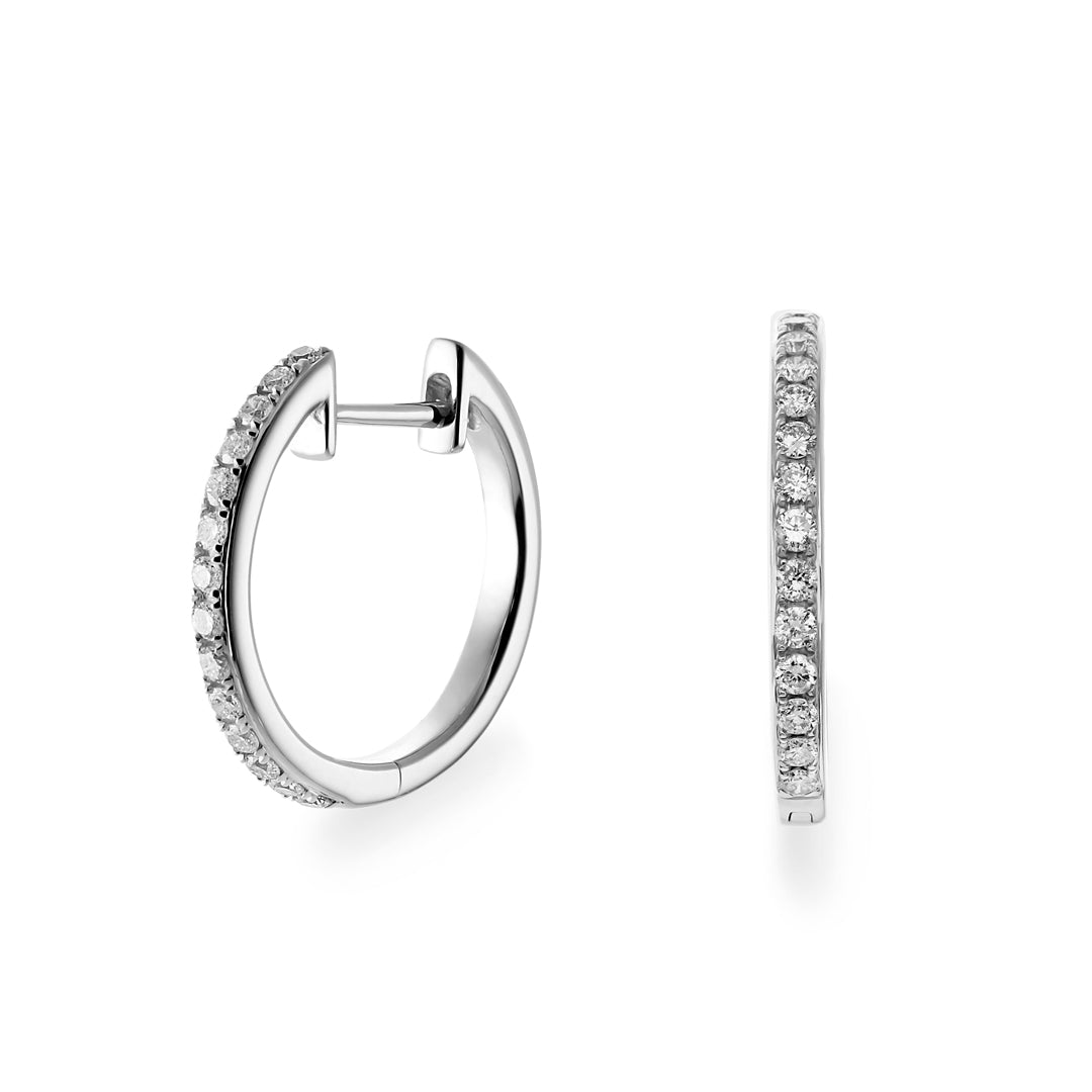 Diamond Hoop Earrings - Dracakis Jewellers Diamond Hoop Earrings - Dracakis Jewellers