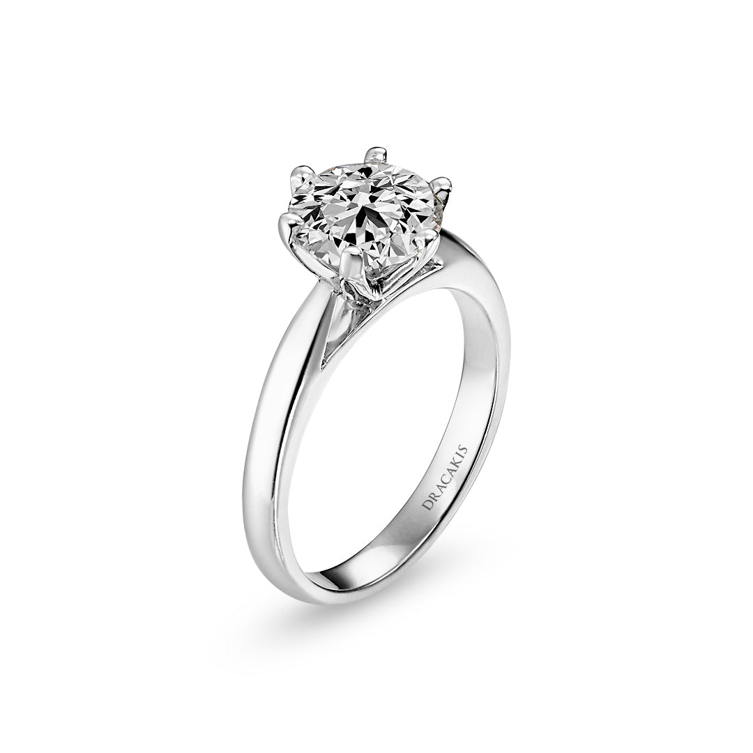 Brilliant Cut Diamond Solitaire Engagement Ring - Dracakis Jewellers Brilliant Cut Diamond Solitaire Engagement Ring - Dracakis Jewellers