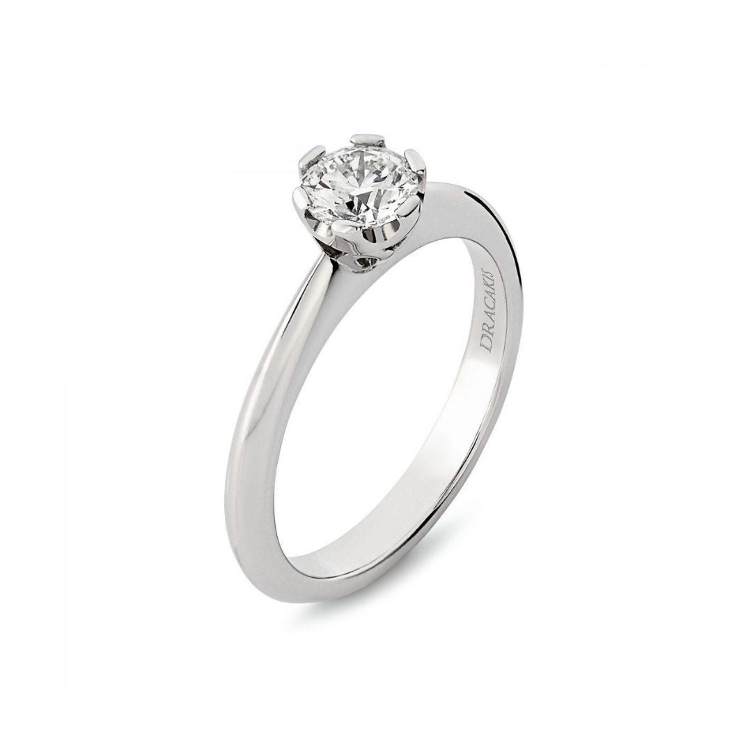Brilliant Cut Diamond Solitaire Engagement Ring - Dracakis Jewellers Brilliant Cut Diamond Solitaire Engagement Ring - Dracakis Jewellers