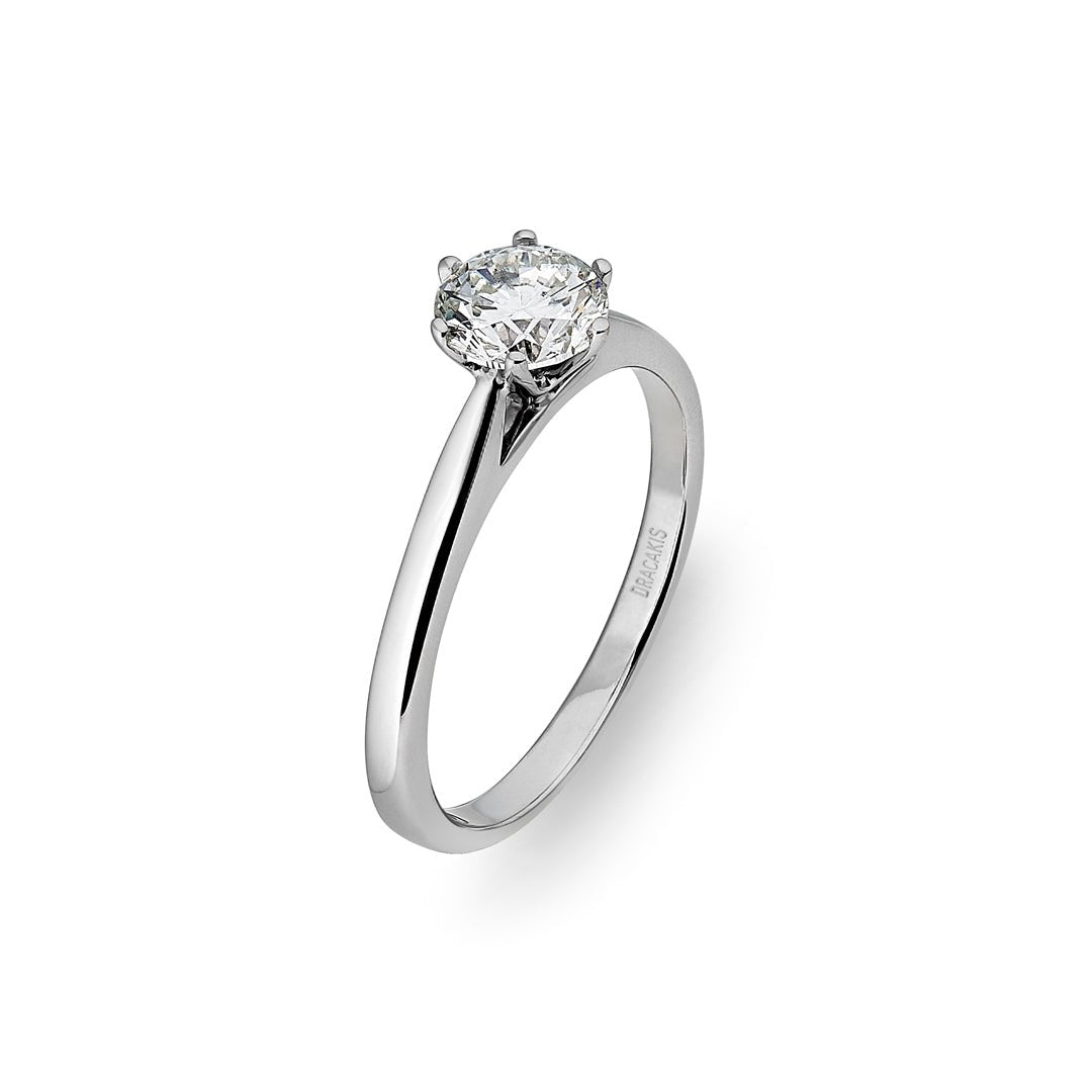 Brilliant Cut Diamond Solitaire Engagement Ring - Dracakis Jewellers Brilliant Cut Diamond Solitaire Engagement Ring - Dracakis Jewellers