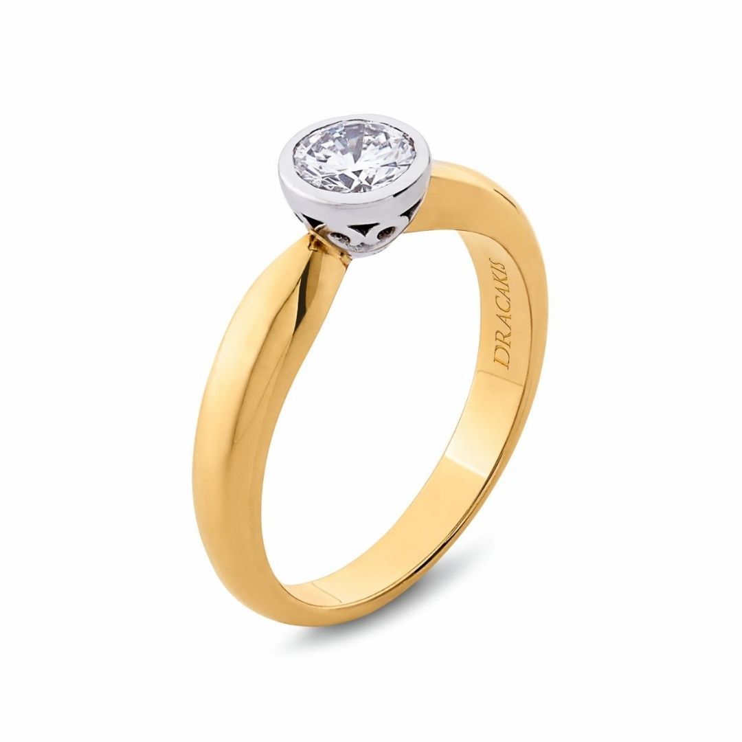 Brilliant Cut Diamond Solitaire Engagement Ring - Dracakis Jewellers Brilliant Cut Diamond Solitaire Engagement Ring - Dracakis Jewellers