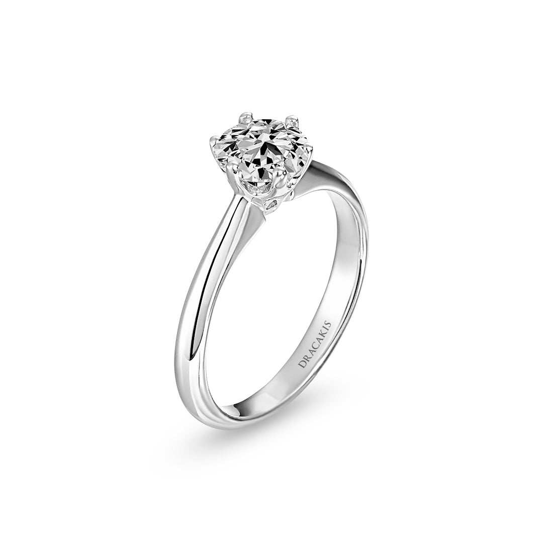 Brilliant Cut Diamond Solitaire Engagement Ring - Dracakis Jewellers Brilliant Cut Diamond Solitaire Engagement Ring - Dracakis Jewellers