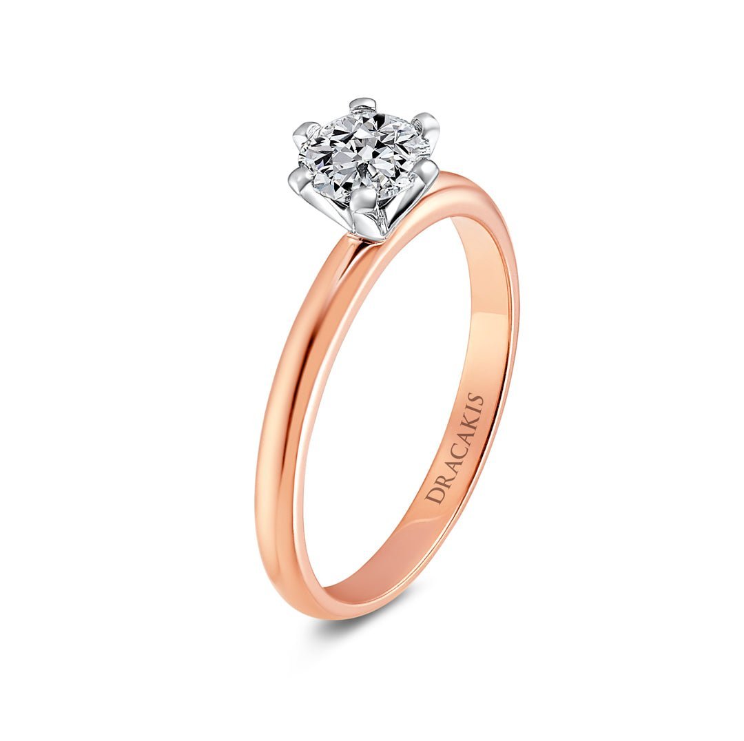 Brilliant Cut Diamond Solitaire Engagement Ring - Dracakis Jewellers Brilliant Cut Diamond Solitaire Engagement Ring - Dracakis Jewellers