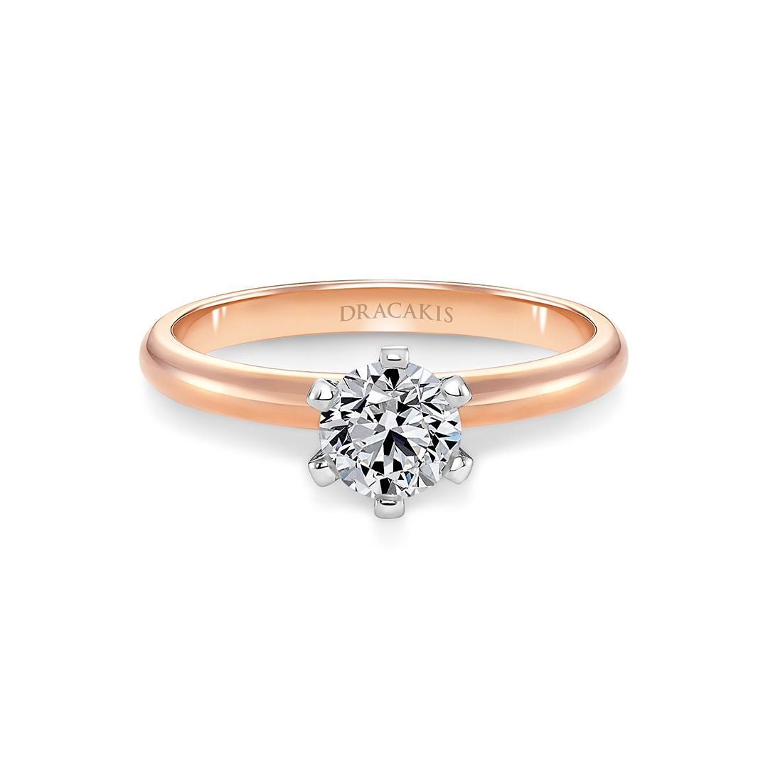 Brilliant Cut Diamond Solitaire Engagement Ring - Dracakis Jewellers Brilliant Cut Diamond Solitaire Engagement Ring - Dracakis Jewellers