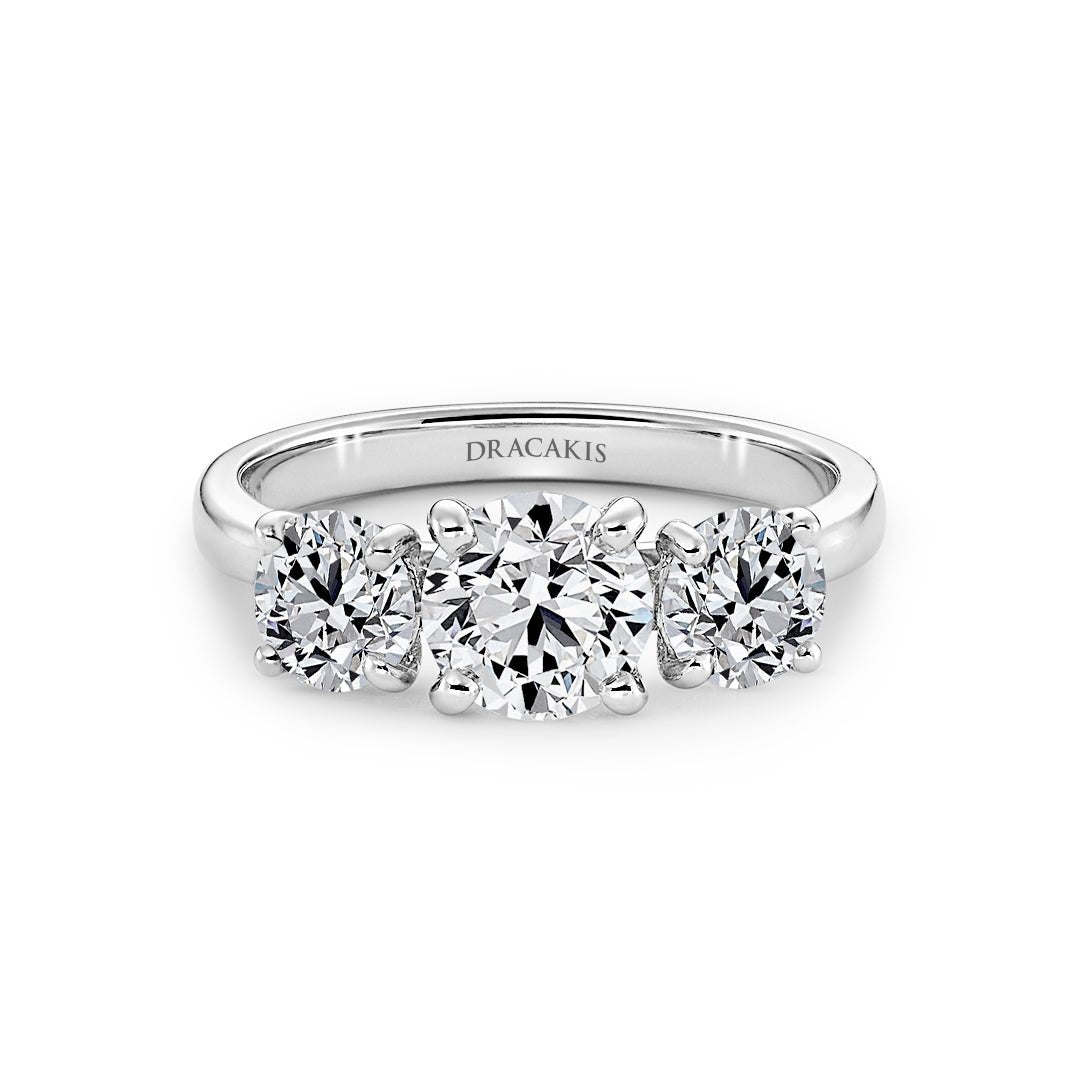 Brilliant Cut Diamond Engagement Ring - Dracakis Jewellers Brilliant Cut Diamond Engagement Ring - Dracakis Jewellers