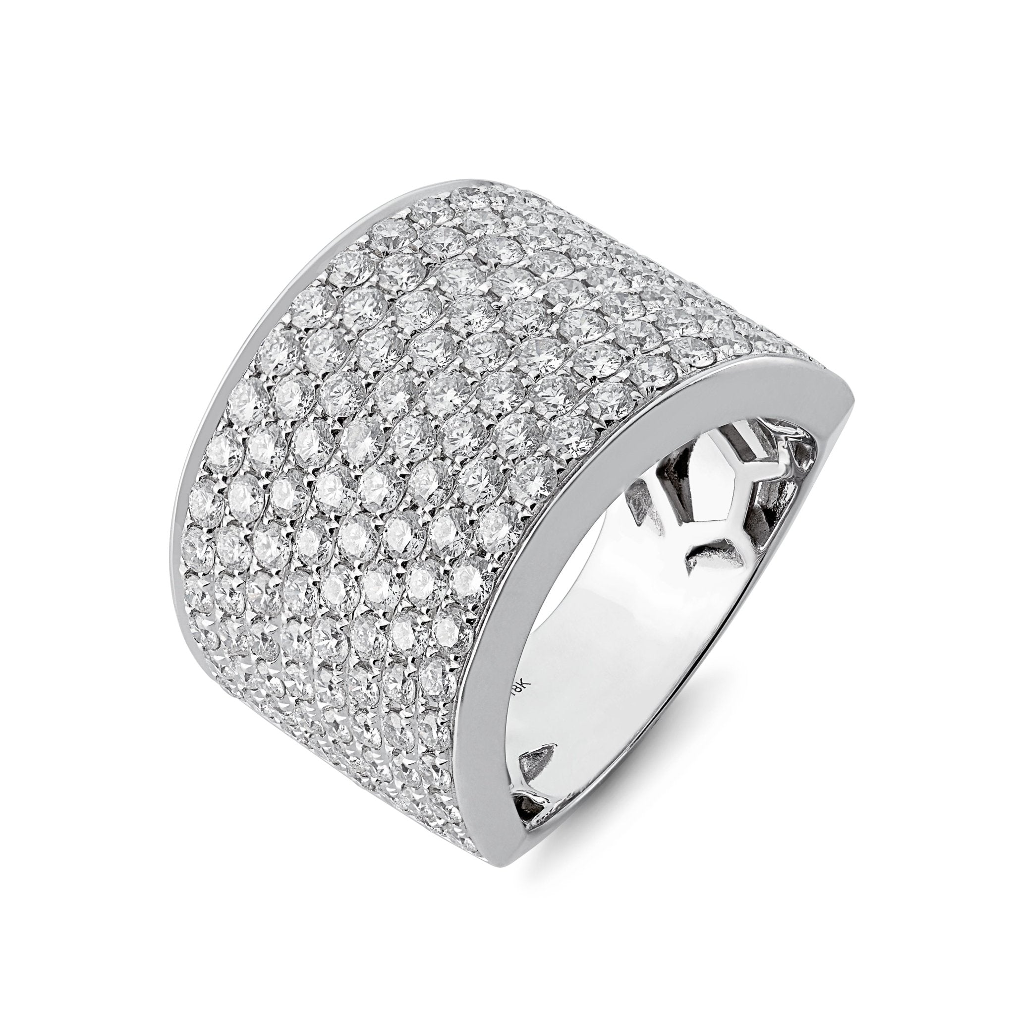 Brilliant Cut Pave Diamond Ring - Dracakis Jewellers Brilliant Cut Pave Diamond Ring - Dracakis Jewellers