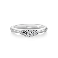 Brilliant Cut Three Stone Engagement Ring - Dracakis Jewellers