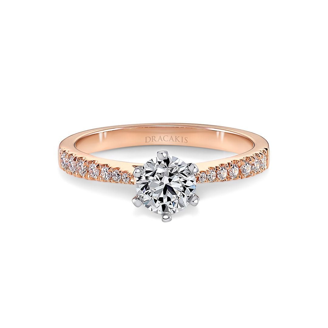 Brilliant Cut Diamond Engagement Ring - Dracakis Jewellers Brilliant Cut Diamond Engagement Ring - Dracakis Jewellers