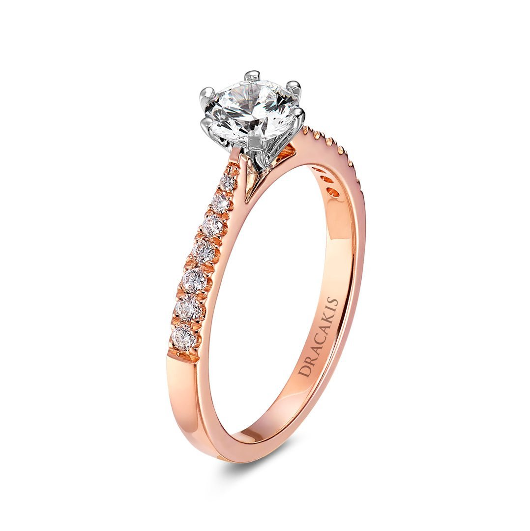 Brilliant Cut Diamond Engagement Ring - Dracakis Jewellers Brilliant Cut Diamond Engagement Ring - Dracakis Jewellers