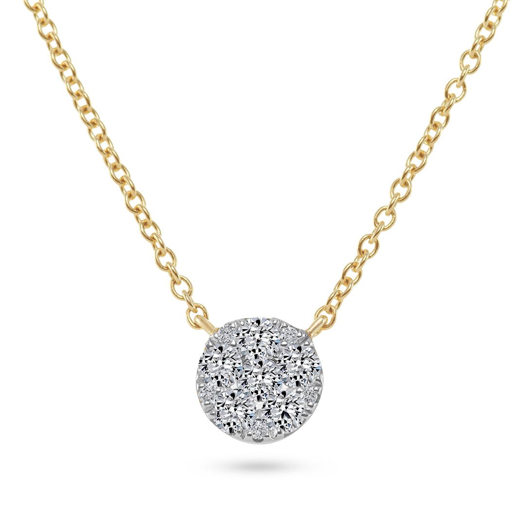Round Pave Diamond Pendant - Dracakis Jewellers Round Pave Diamond Pendant - Dracakis Jewellers