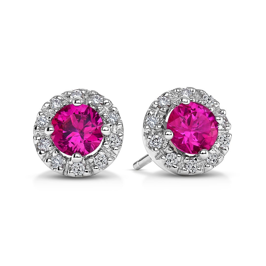 Ruby & Diamond Earrings - Dracakis Jewellers Ruby & Diamond Earrings - Dracakis Jewellers