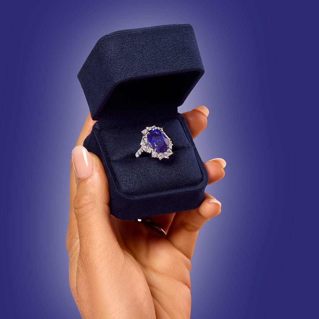Tanzanite & Diamond Cocktail Ring - Dracakis Jewellers Tanzanite & Diamond Cocktail Ring - Dracakis Jewellers